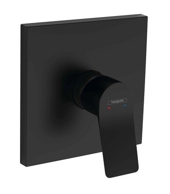 Set de finition pour mitigeur de douche encastré Hansgrohe Vivenis en noir mat