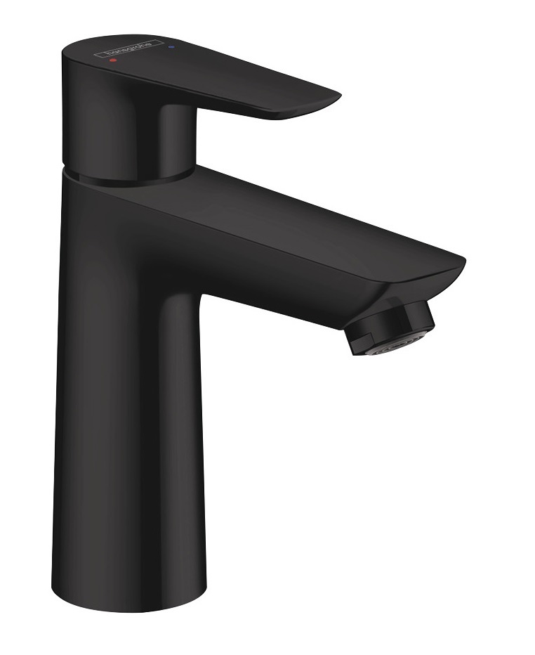 Mitigeur de lavabo Hansgrohe Talis E 110 avec tirette et vidage en noir mat - vue 2