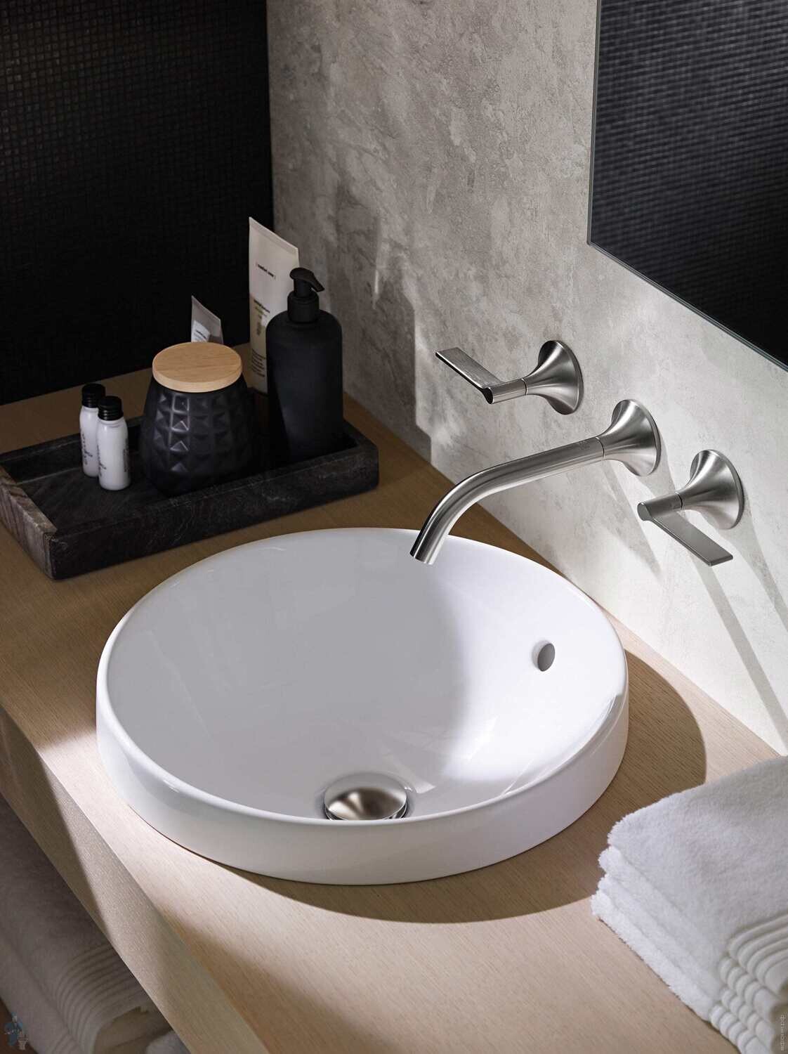 Vasque à encastrer Geberit VariForm ronde 40 cm avec trop plein