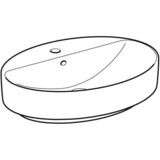 Vasque bol Geberit VariForm ovale 60 x 45 cm avec plage de robinetterie