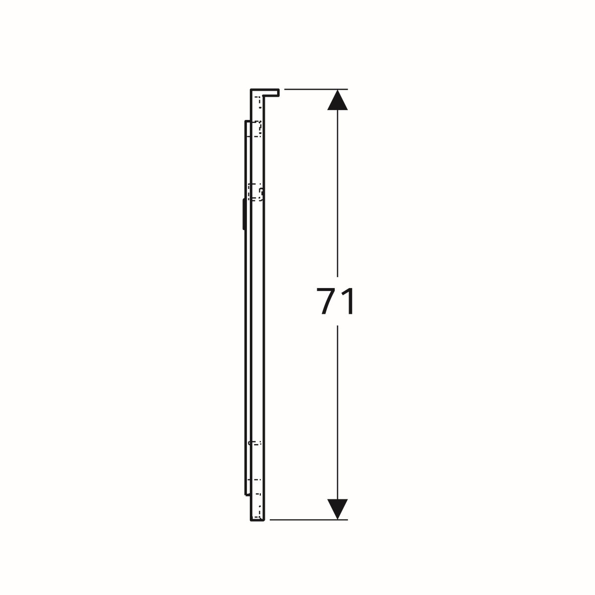Miroir lumineux Geberit Xeno² 60 cm avec éclairage indirect - vue 4