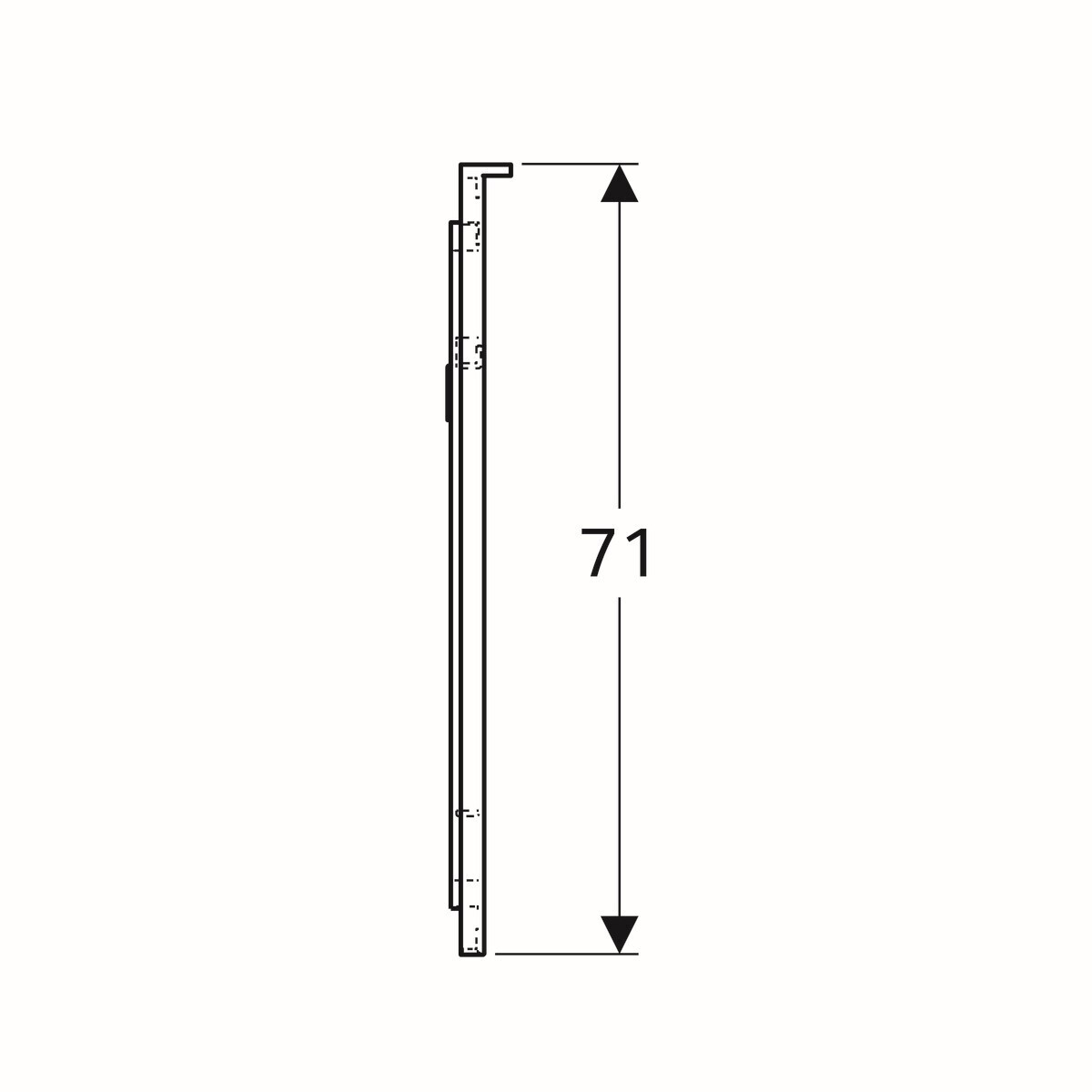 Miroir lumineux Geberit Xeno² 60 cm avec éclairage indirect — vue 4