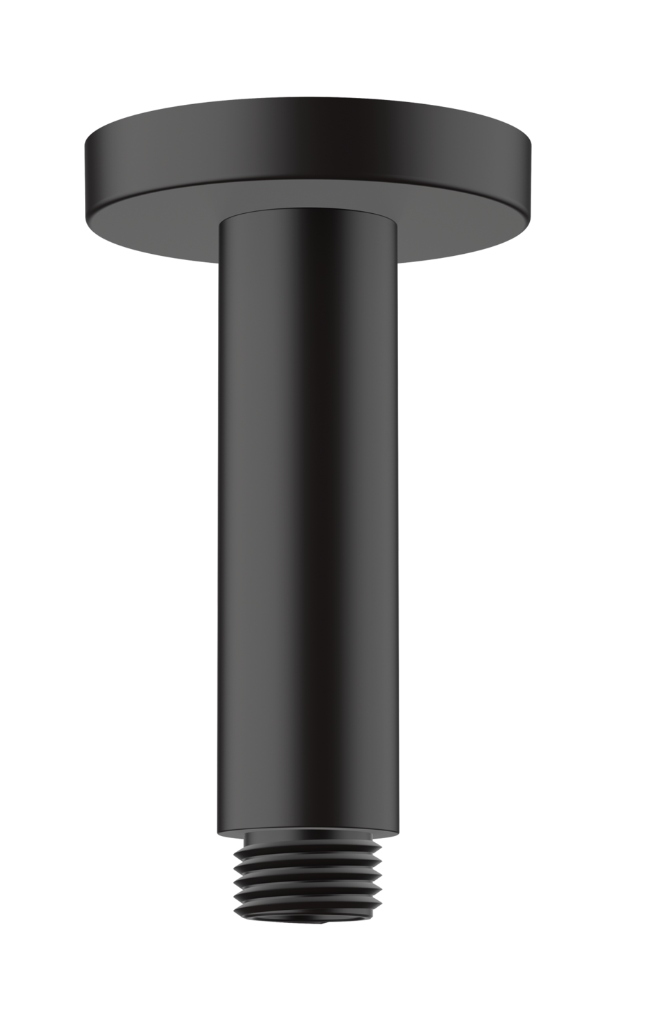 Bras de douche plafonné Hansgrohe Vernis Blend 100 mm avec rosace ronde en noir mat