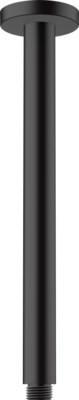 Bras de douche plafonné Hansgrohe Vernis Blend 300 mm avec rosace ronde en noir mat