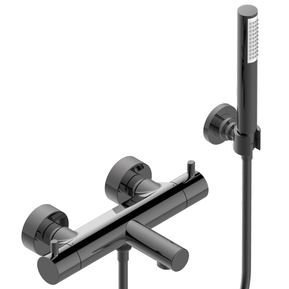 Mitigeur thermostatique de bain / douche THG mural - Collection "O" - vue 7