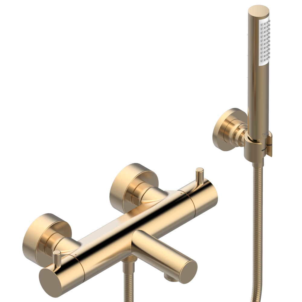 Mitigeur thermostatique de bain / douche THG mural - Collection "O" - vue 8