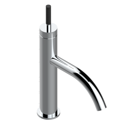 Mitigeur de lavabo monotrou THG 80 modèle bas, avec joystick et vidage - Collection "Anoa"