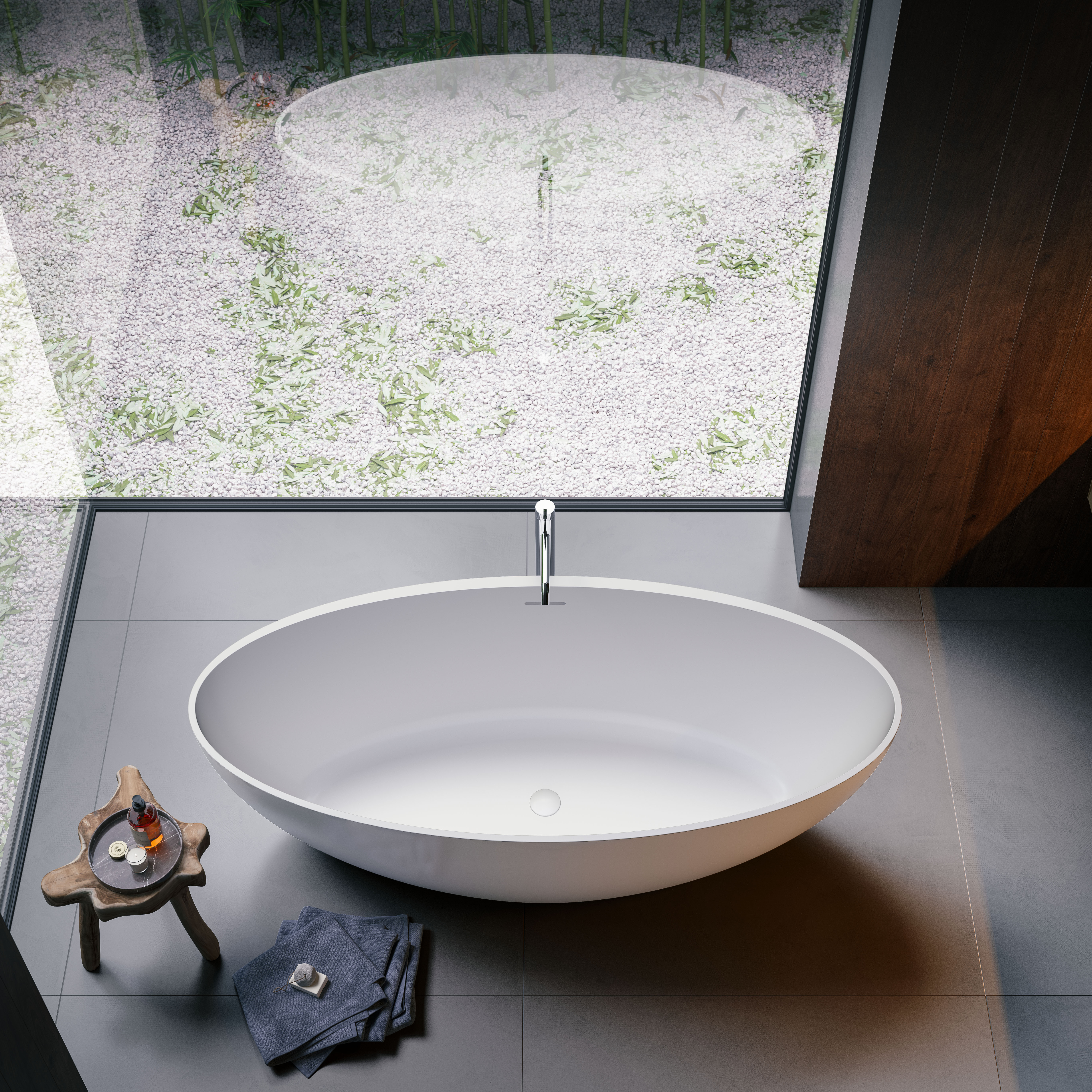 Baignoire en îlot Glass - Série Denver - 180 x 80 cm - vue 2