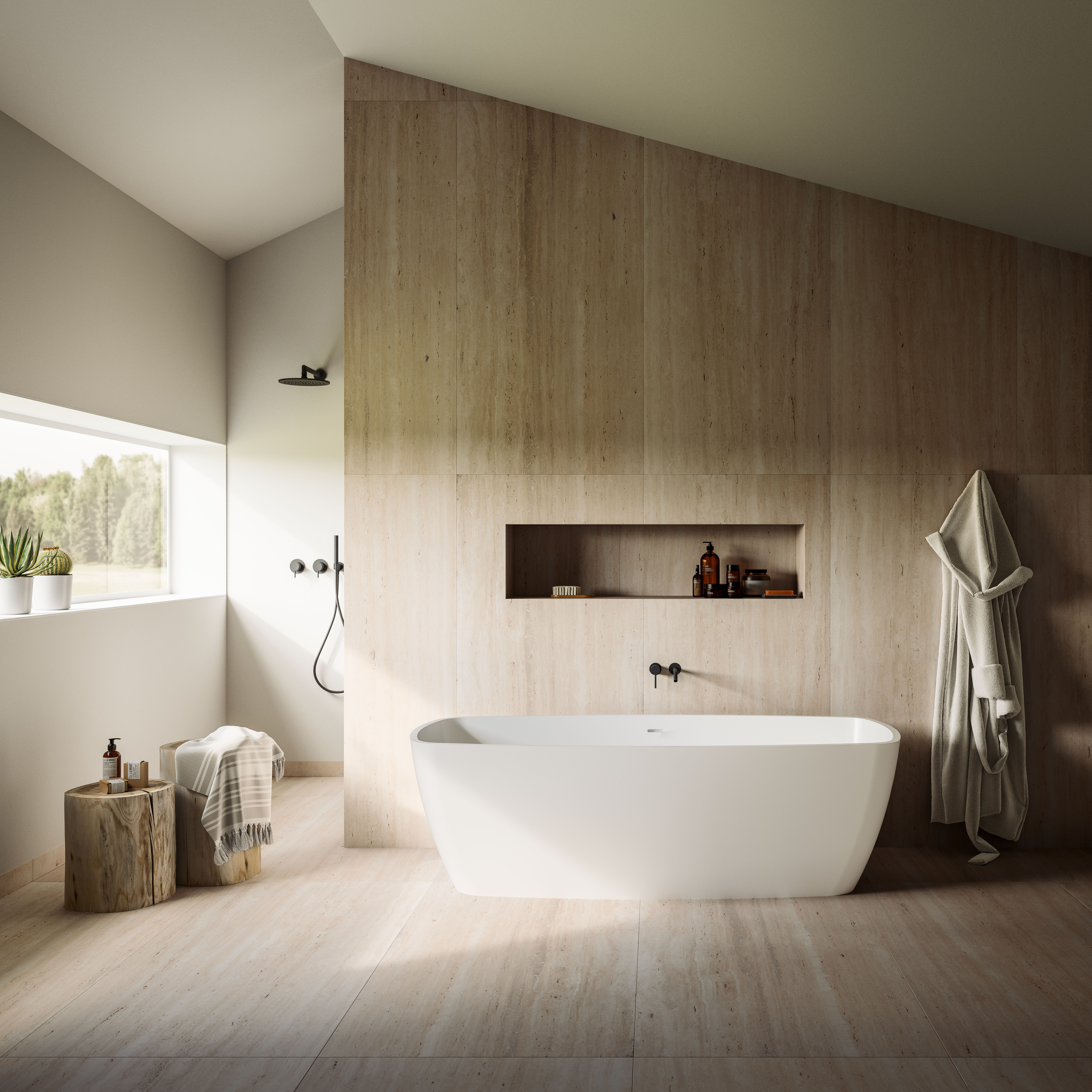 Baignoire en îlot Glass - Série Freya - 175 x 80 cm - vue 2