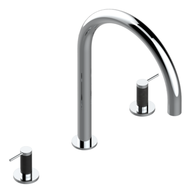 Mélangeur de bain simple THG sur gorge avec bec super goliath modèle haut - Collection &quot;Anoa&quot;