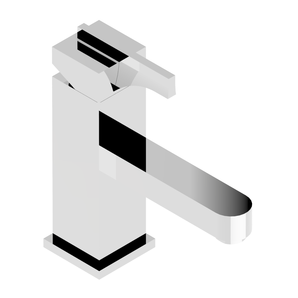 Mitigeur de lavabo monotrou THG 80, livré avec vidage - Collection &quot;Pure&quot;