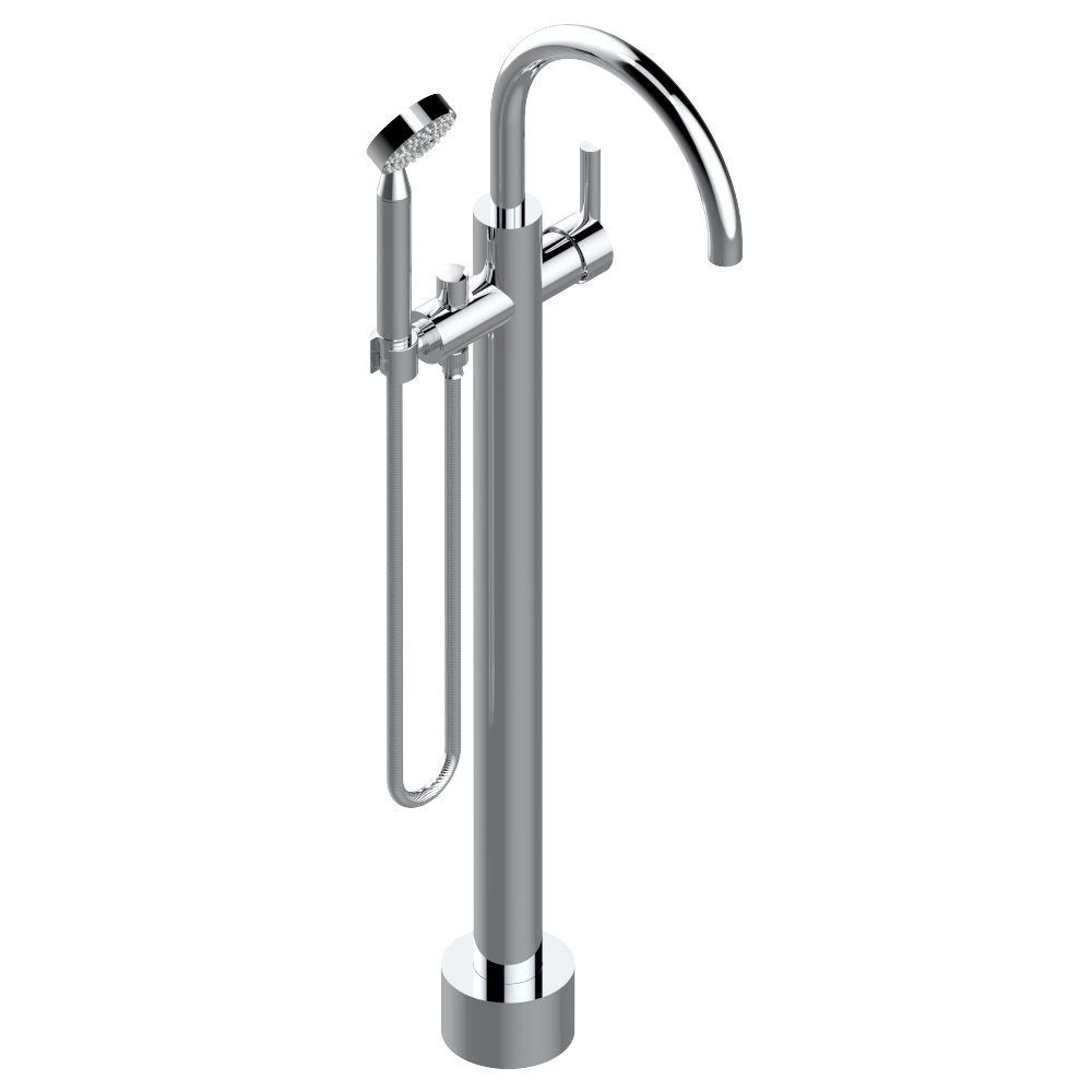 Mitigeur de bain / douche THG sur pied - Collection &quot;Les Ondes à manettes&quot;