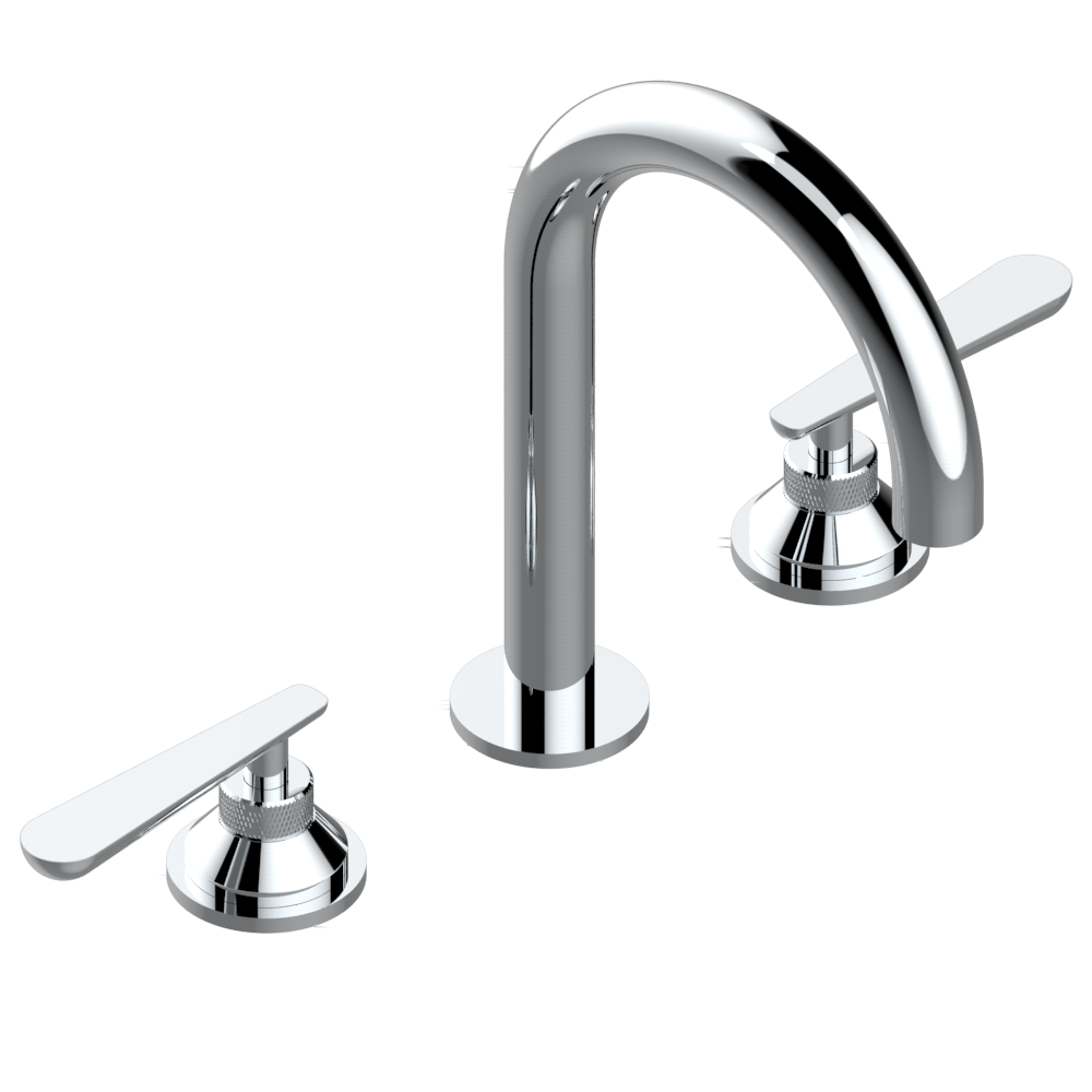 Mélangeur de lavabo 3 trous THG avec vidage bec haut pour serrage marbre - Collection &quot;Dean&quot;
