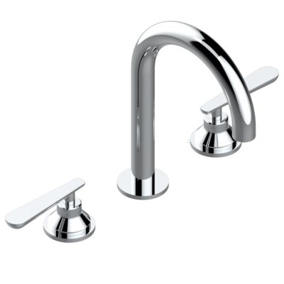 Mélangeur de lavabo 3 trous THG avec vidage bec haut pour serrage marbre - Collection &quot;Dean&quot;