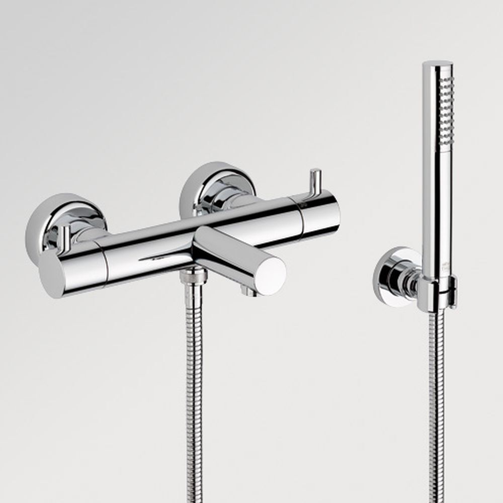Mitigeur thermostatique de bain / douche THG mural - Collection "O" - vue 9
