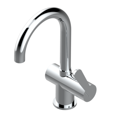 Mitigeur de lavabo monotrou THG 190 avec vidage bec haut - Collection "Dean"