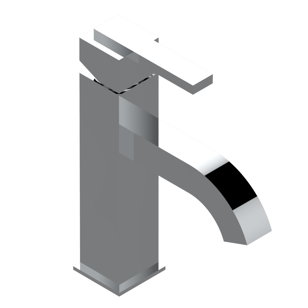 Mitigeur de lavabo monotrou THG 100 avec vidage - Collection &quot;Beluga à manettes&quot;