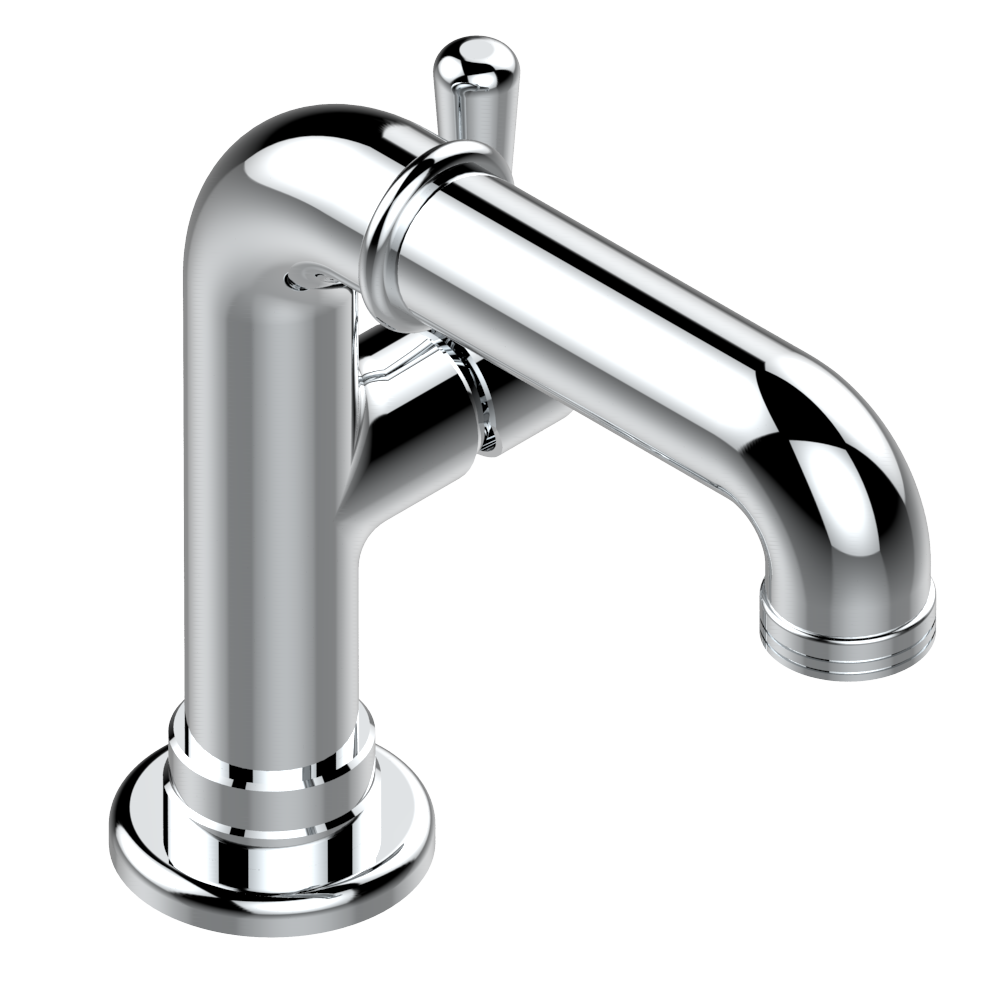 Mitigeur de lavabo monotrou  THG 120 avec vidage - Collection &quot;Beaubourg à manettes&quot;