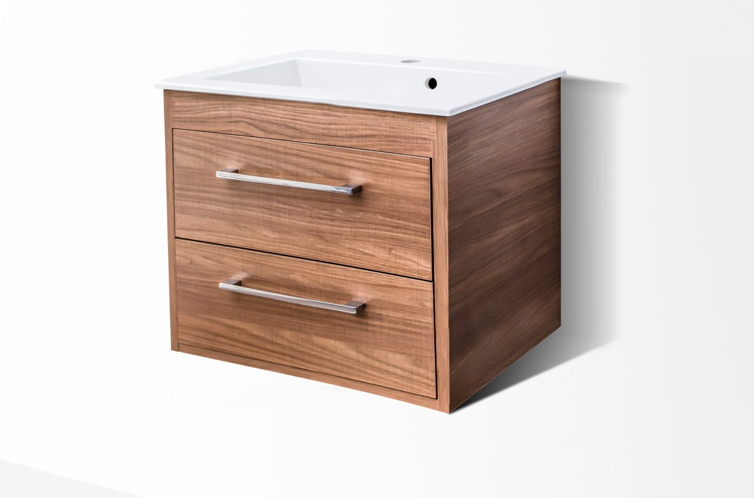 Plan-vasque Oceana 56 cm avec meuble de salle de bains à deux tiroirs