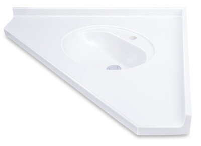 Bermuda 85 cm Corner Washbasin Countertop