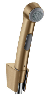 Douchette WC Hansgrohe pour toilette intime bidette - Finition : Bronze brossé