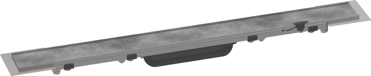 Set de finition Hansgrohe RainDrain Rock 800 mm découpable et carrelable — vue 2