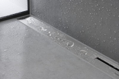 Set de finition Hansgrohe RainDrain Flex 700 mm découpable en acier inoxydable brossé