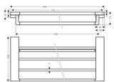 AddStoris Q Porte-serviettes multi-barres 648 mm
