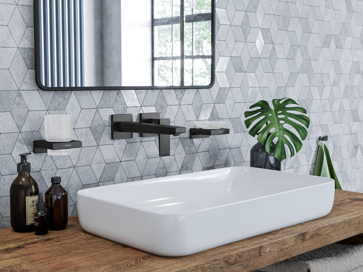 Porte-brosse à dents Hansgrohe AddStoris en noir mat — vue 2