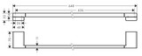 AddStoris Q Porte-serviettes 648 mm