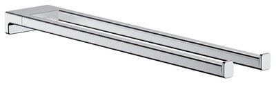 Porte-serviettes double branche Hansgrohe AddStoris