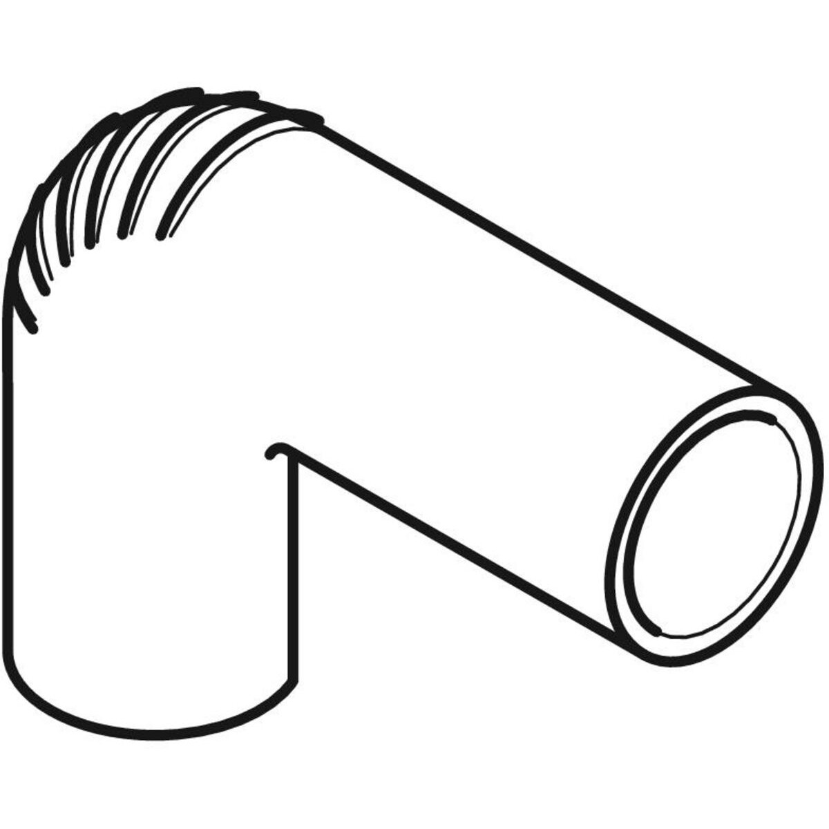 Coude Geberit PEHD Silent db 20 : 90°, d=56mm, di=50mm — vue 2