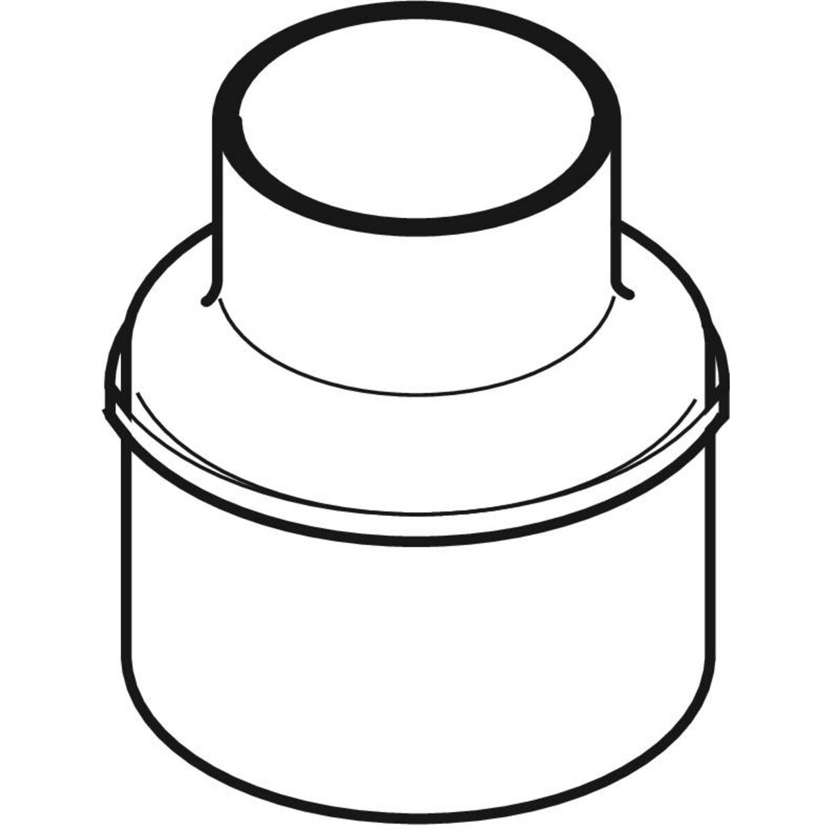 Réduction concentrique Geberit PEHD Silent db 20, courte : d=110mm, d1=90mm — vue 2