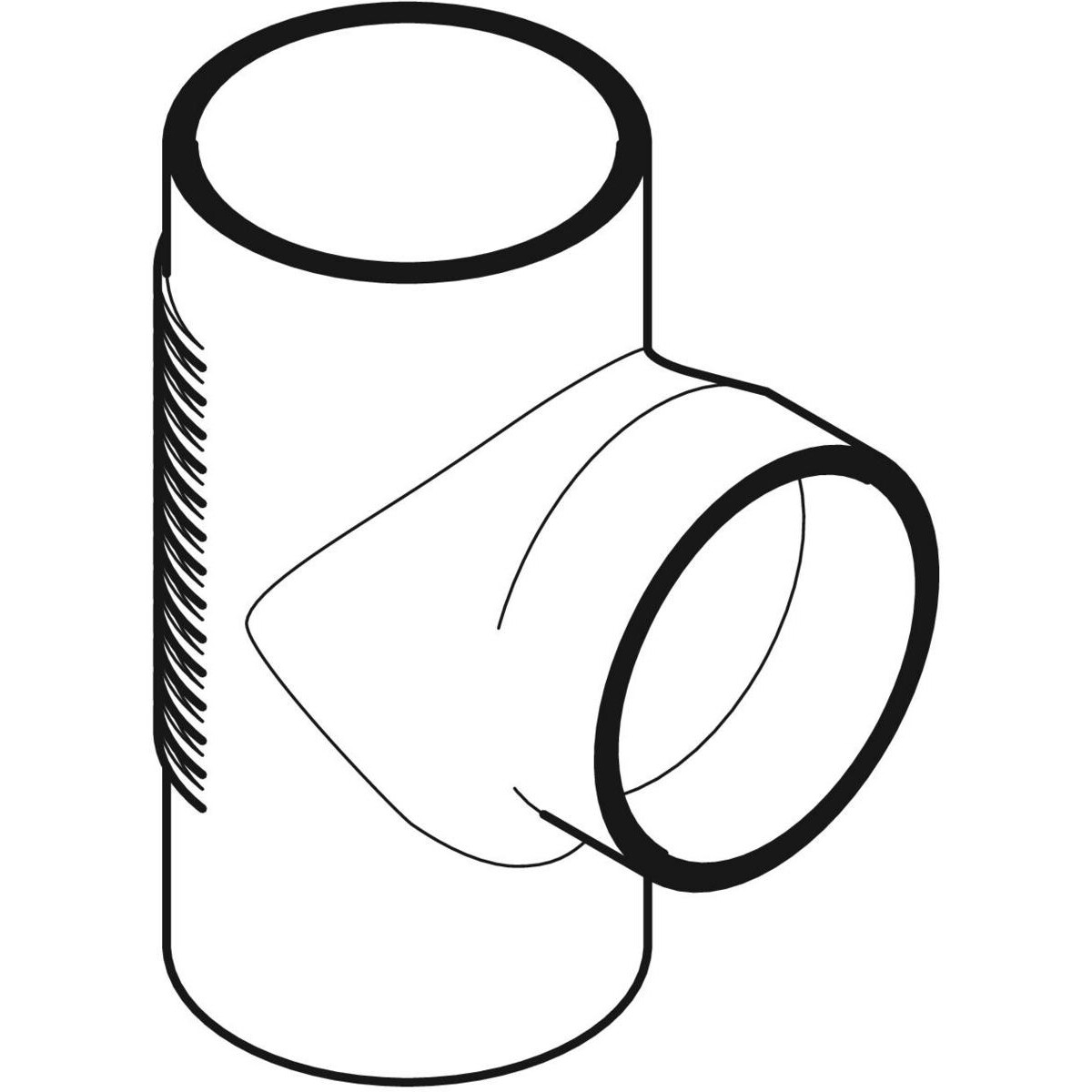 Embranchement 88.5° Geberit PEHD Silent db 20 : d=110mm, d1=110mm — vue 2