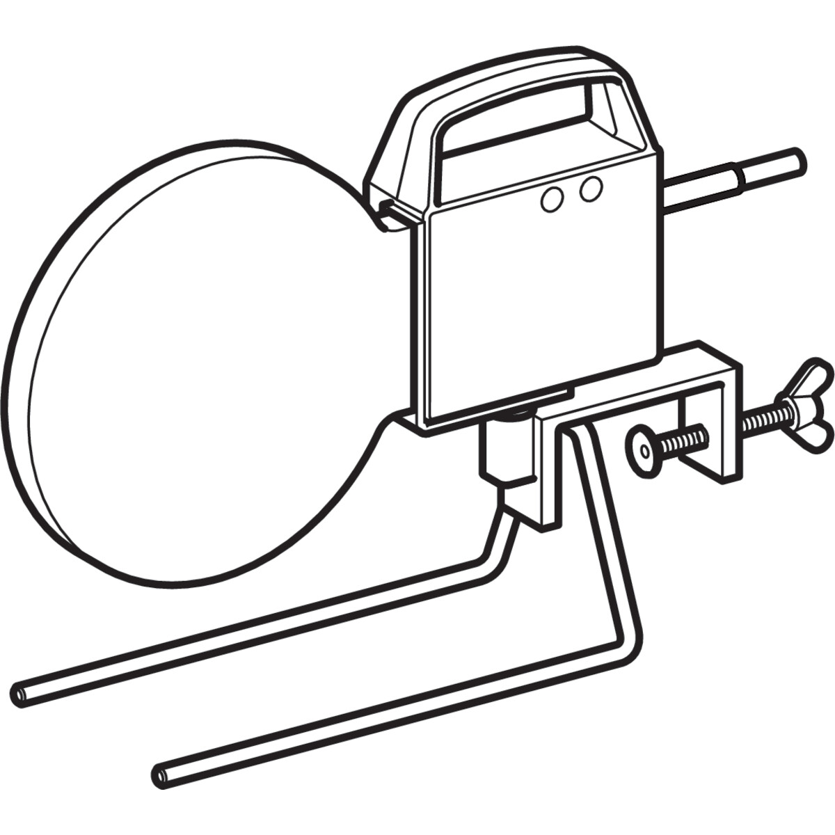 Miroir à souder Geberit KSS-160,230 V : d=40-160mm — vue 2