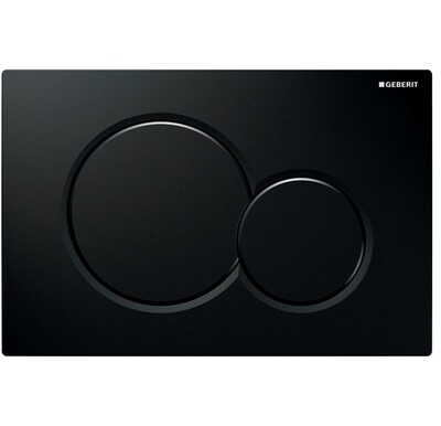 Plaque de déclenchement Geberit Sigma01 round / Noir foncé