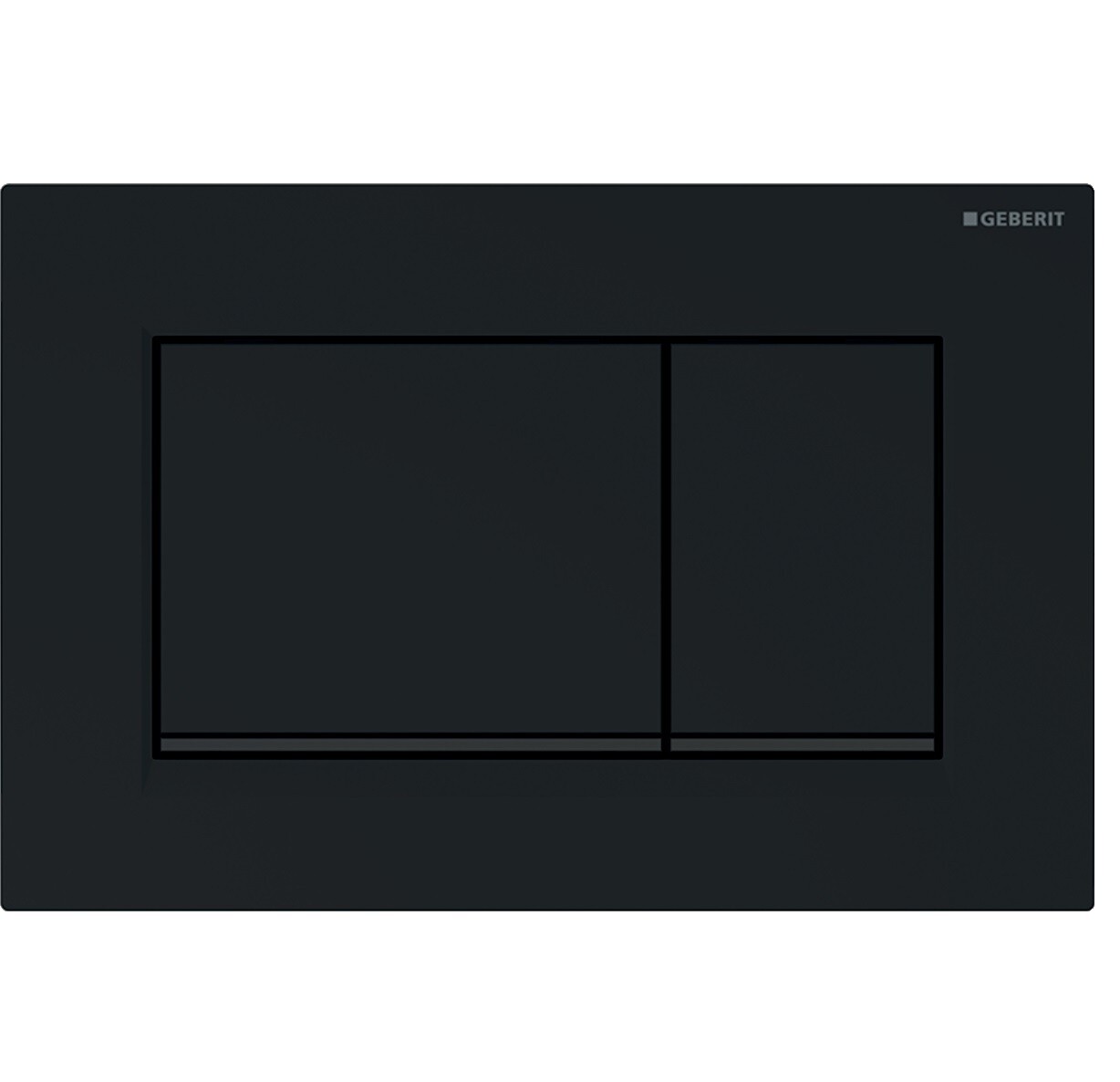 Plaque de déclenchement Geberit Sigma30 / Noir - bandes design : noir mat