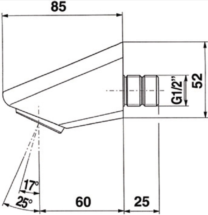 Douche de tête Presto à grille orientable - vue 4
