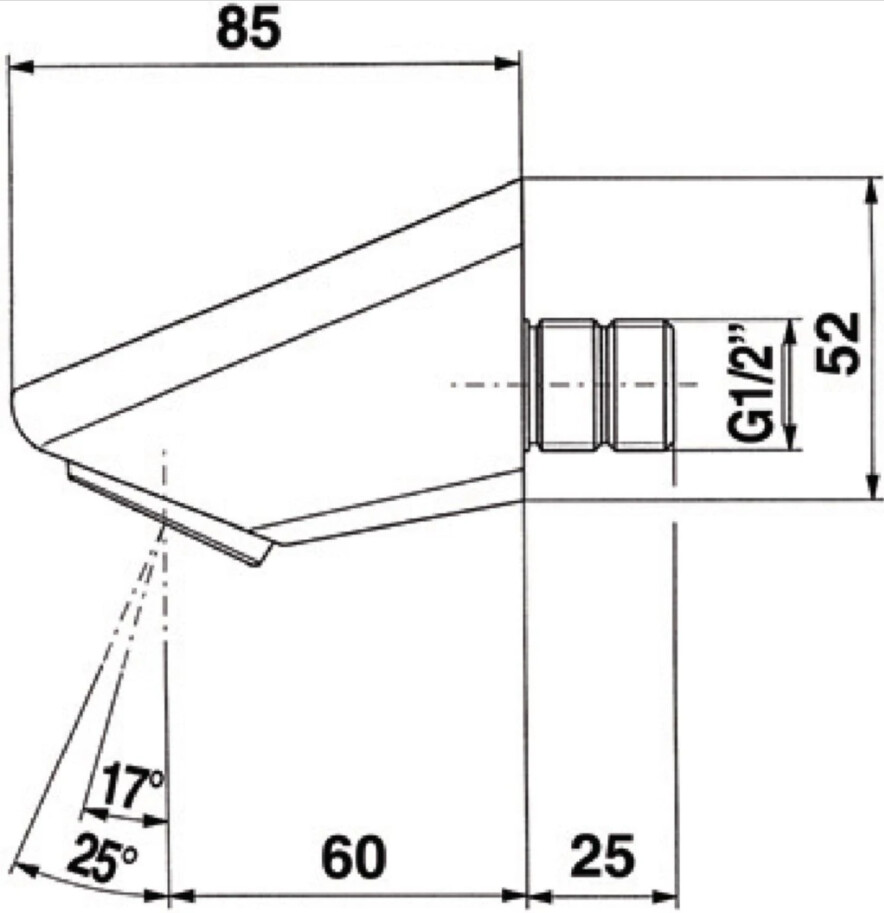 Douche de tête Presto à grille orientable — vue 4