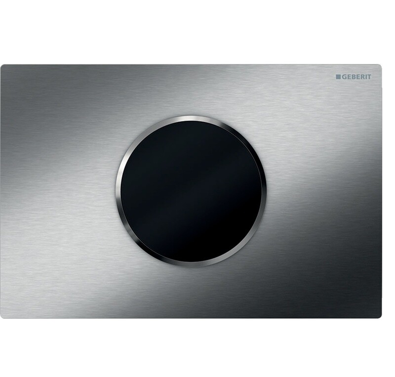 Plaque de déclenchement infrarouge​ Geberit Sigma10 électronique pour réservoir à encastrer Sigma 12 cm / Acier inoxydable brossé