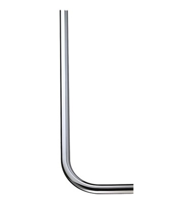 Tube de chasse chromé Presto (coudé / diamètre 32 mm)