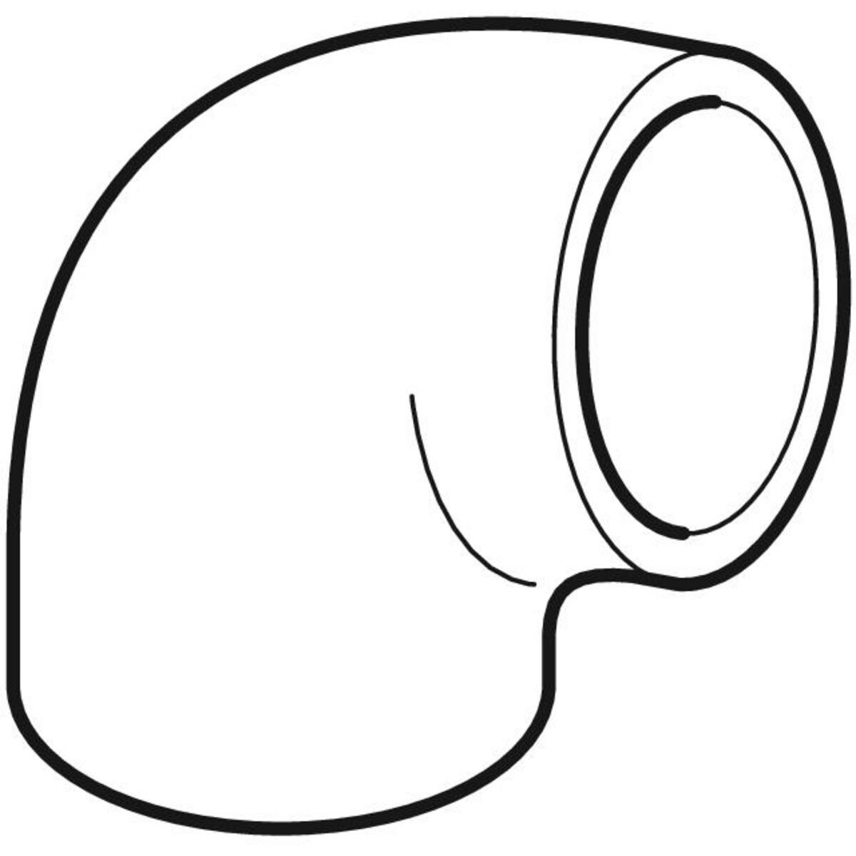 Coude Geberit PEHD : 88.5°, d=63mm
