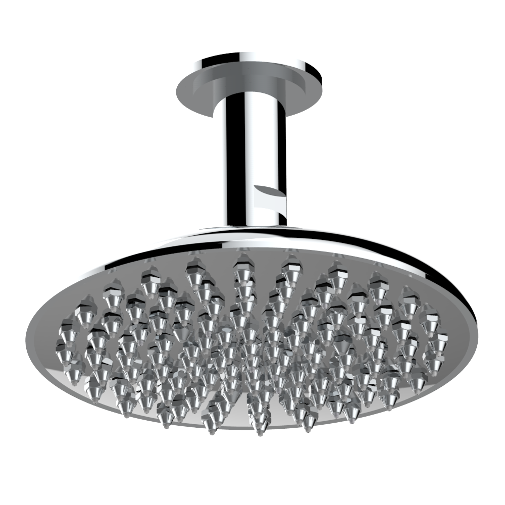 Douche de tête THG 260 Easyclean avec raccord au plafond - Collection &quot;Infini porcelaine blanche&quot;