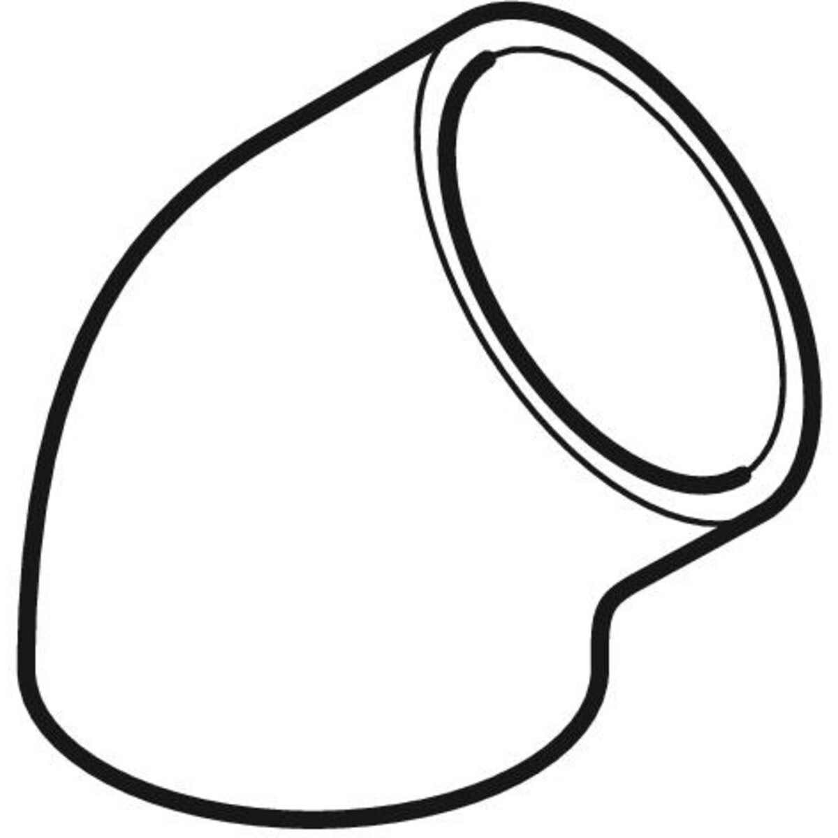 Coude Geberit PEHD : 45°, d=40mm