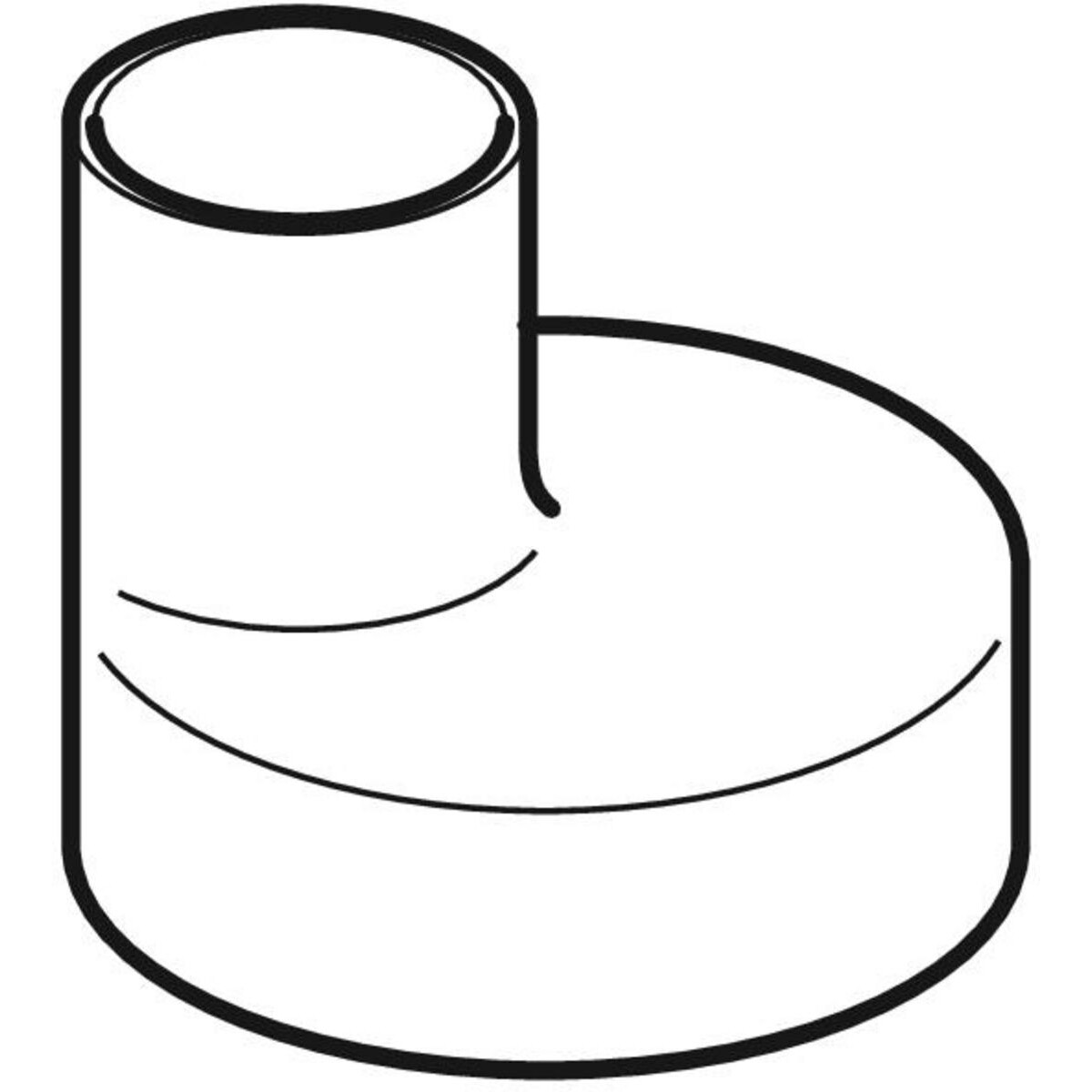 Réduction excentrique Geberit PEHD, courte : d=63mm, d1=40mm