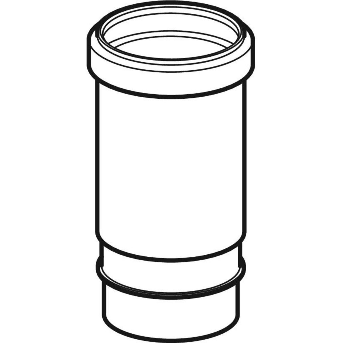 Manchon long Geberit (manchon de dilatation / joint long) PEHD avec collerette double : d=160mm