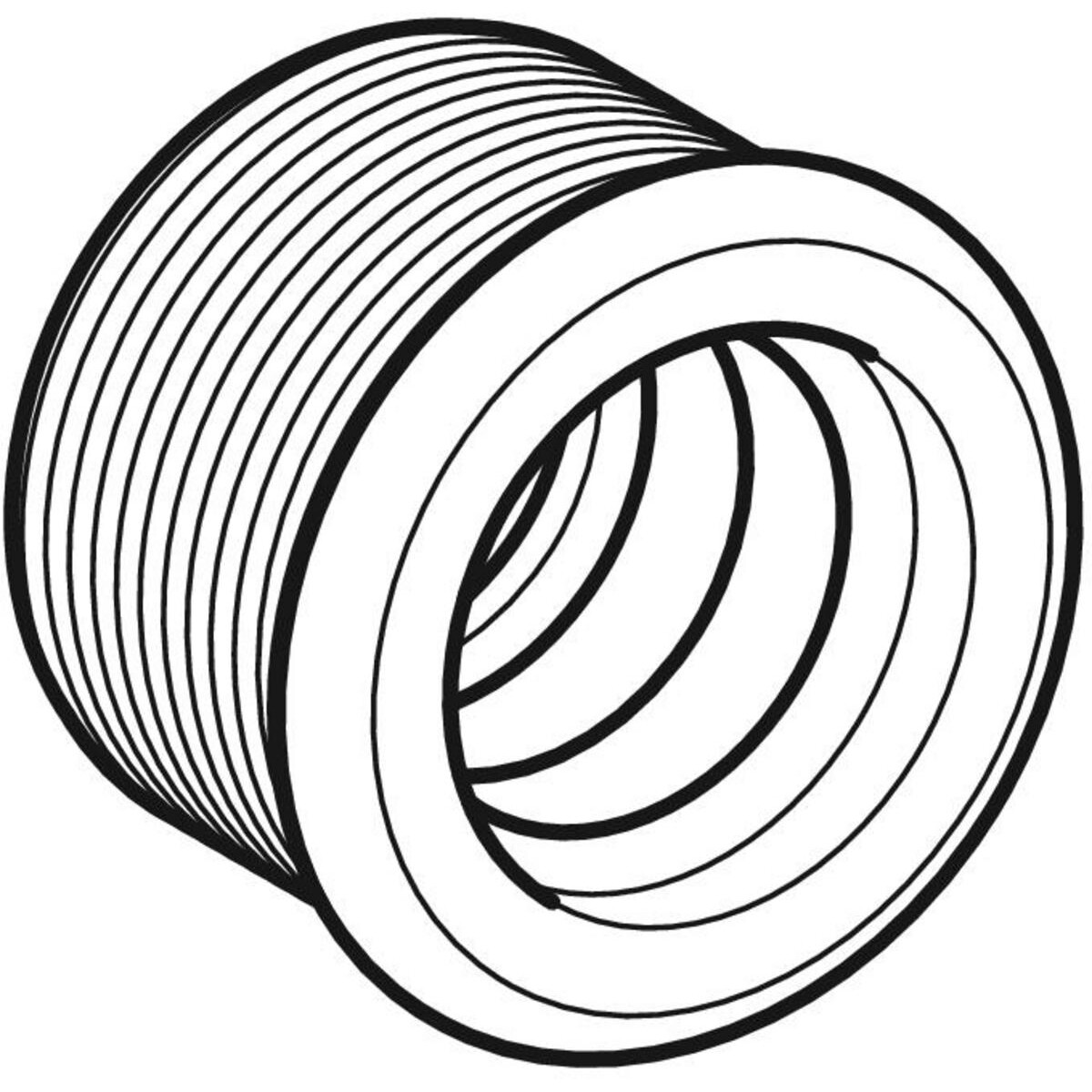 Manchette (joint gomme / joint de lavabo) Geberit : d=32mm, di=50mm