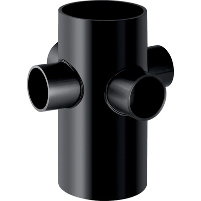 Embranchement 88.5° (T) Geberit PEHD à quatre départs : d=110mm, d1=56mm
