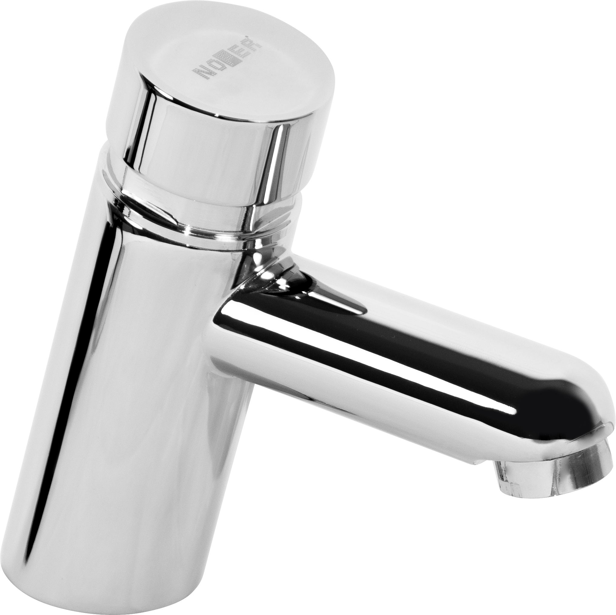 Mitigeur de lavabo temporisé Nofer Standard en chromé brillant - vue 2