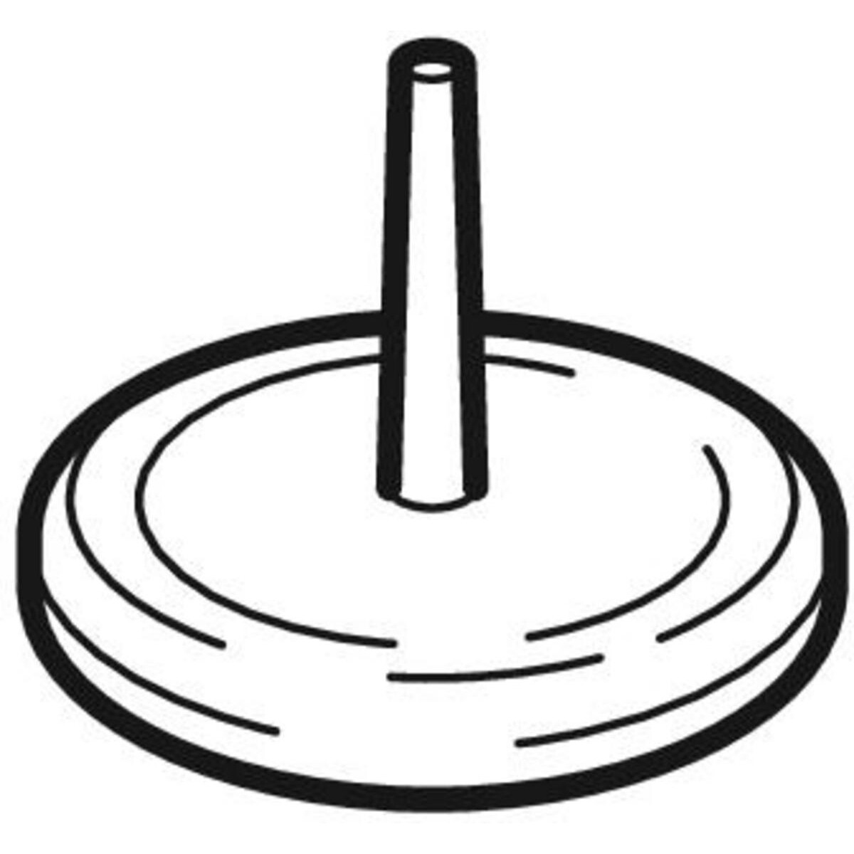 Cape de fermeture (bouchon test) Geberit PEHD : d=63mm